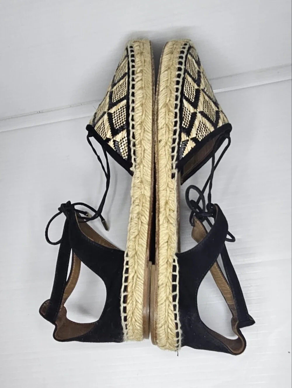 Aquazzura Luxury Printed Espadrilles Women's EU 39 Authentic